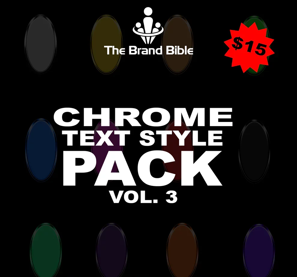 TEXT STYLE PACK VOL. 3 (CHROME)
