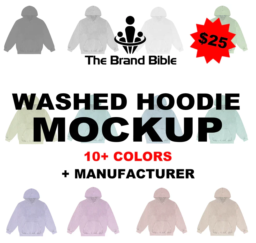 WASHED PULLOVER HOODIE MOCK-UP PACK